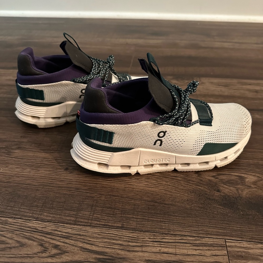 Women’s Cloud Nova White Violet, size 6.5; Worn twice